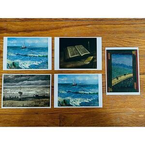 Lot of 5 Vincent Van Gogh Museum Post Cards New